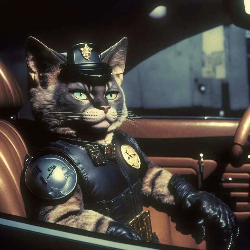 Коп и кот. Кот полицейский нейросеть. Кошачья полиция. Кошка полицейский.