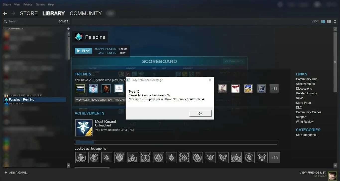 Make sure you have installed easyanticheat