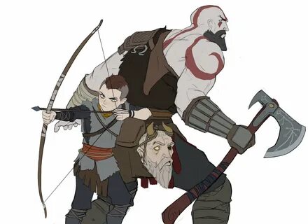 Hyung :: artist :: God of War :: Игры :: Игровой арт :: Kratos :: Atreus.