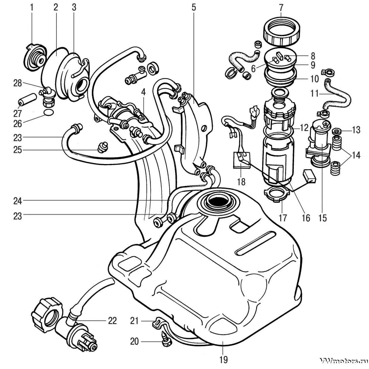 Бензонасос - Volkswagen Passat Variant (B3), 1,6 л, 1990 года поломка DRIVE2