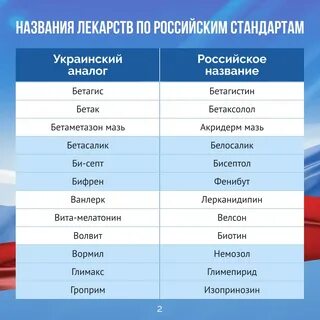 Аналог российского производства