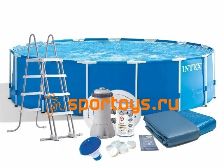 Бассейн каркасный 457х122 купить. 457 122 Бассейн каркасный Intex. Intex Metal frame 28242. Каркасный бассейн 457х122см Intex 28242. Каркасный бассейн Intex 28242 457х122 Metal frame.