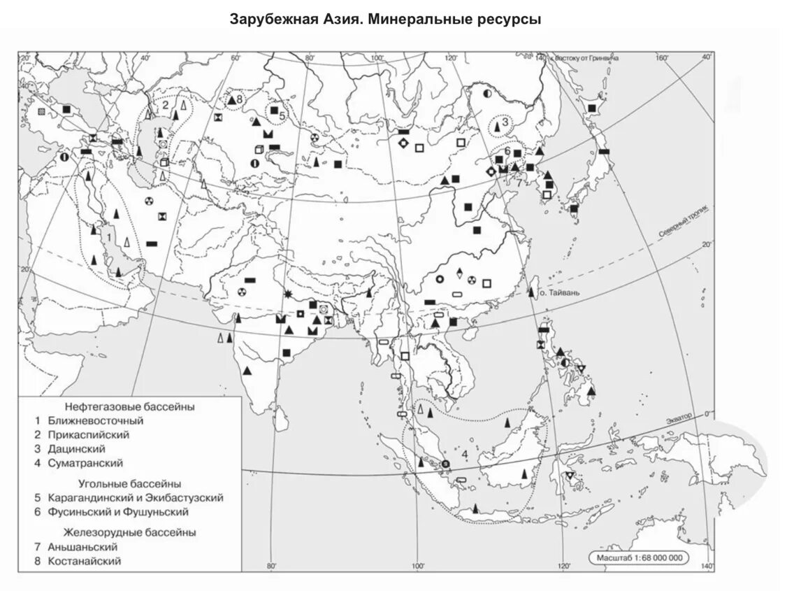 Руды зарубежной азии