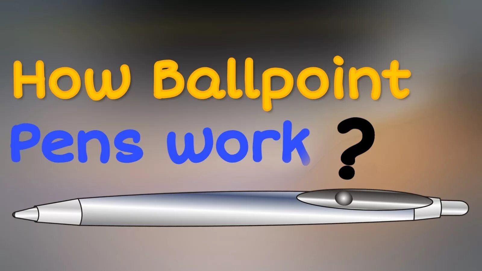 Pen works. Writing Ballpoint Pens. How the Ballpoint Pen was invented. Writing with a Ballpoint Pen. How a Rotary Ballpoint Pen works.