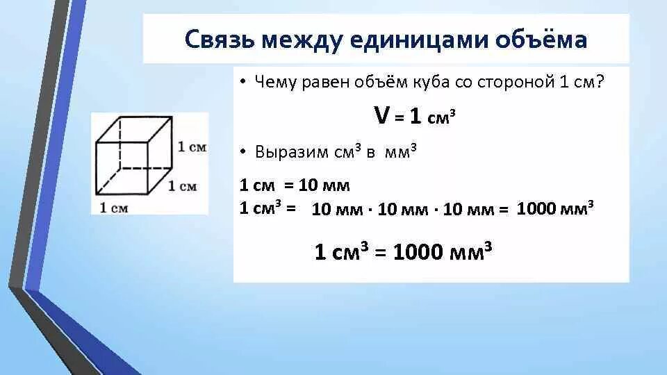 Метры кубические в час перевести в секунду. Как измерить 1 кубический метр. Формула объема Куба 6 класс. Объем Куба 1 на 1 на 1. 1 Куб сантиметр равен куб метр.