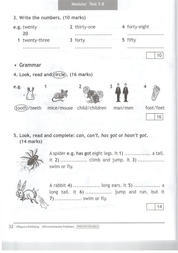 Быкова 3 класс Test booklet. Английский 3 класс тесты Spotlight. Спотлайт 3 тест буклет тест 3. Test booklet 3 класс Spotlight. Read and complete can can t have