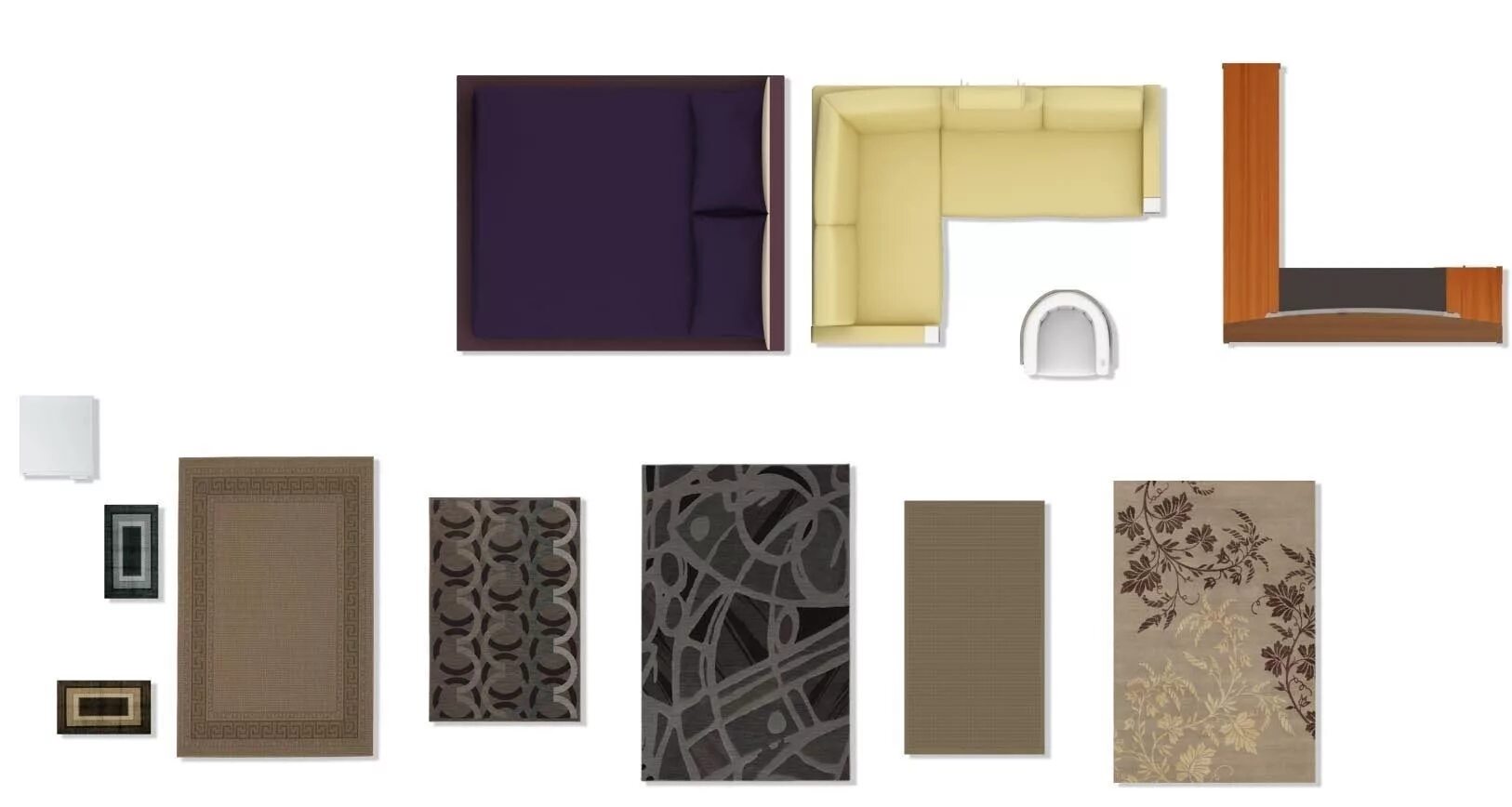 Мебель тип 2. 2d furniture floorplan. мебель 2d для archicad. photoshop 2d мебель. набор мебели вид сверху.