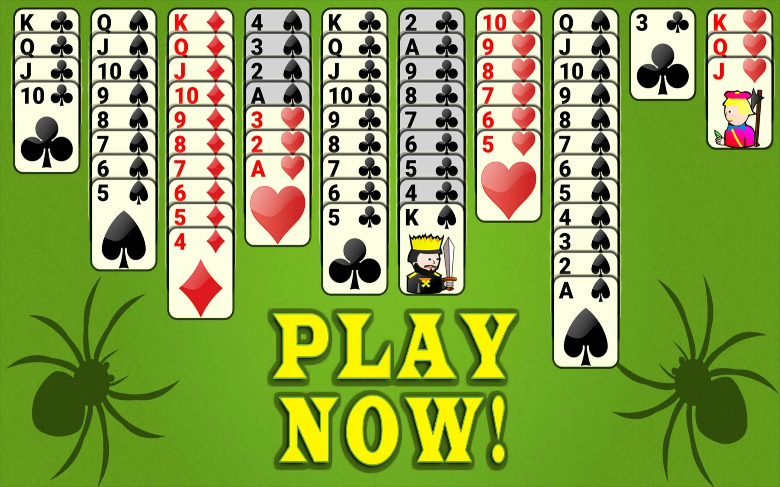 Solitaire oyna. Spider Solitaire. Пасьянс паук. Play Spider Solitaire.