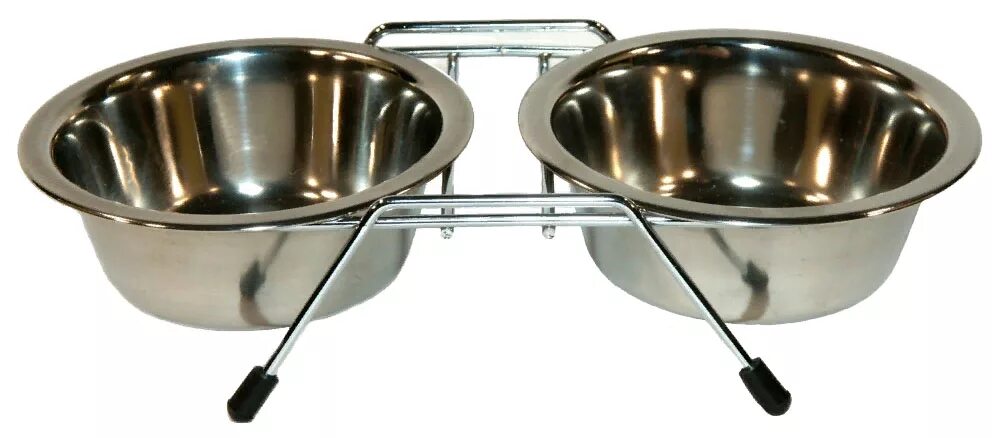 Комплект стойки с мисками 2*0,20л, triol 30281001. Мисками 2*0,35л, регулируемая. Trixie 24921. Миска для двух собак. 8 л.