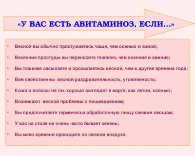 Авитаминоз у детей