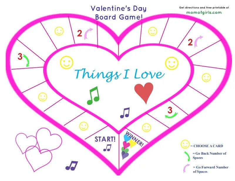 Saint Valentine's Day Board game. St Valentine's Day games for Kids. St Valentines Board game. Valentine s day lesson