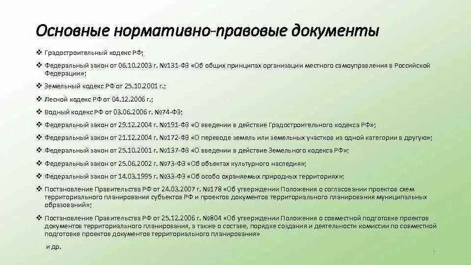 Основные нормативно-правовые документы. Основные градостроительные документы. Территориальное планирование нормативные документы. Нормативно-правовая база градостроительства. Документы на современном этапе