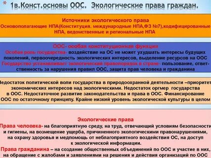 Правовое регулирование окружающей среды