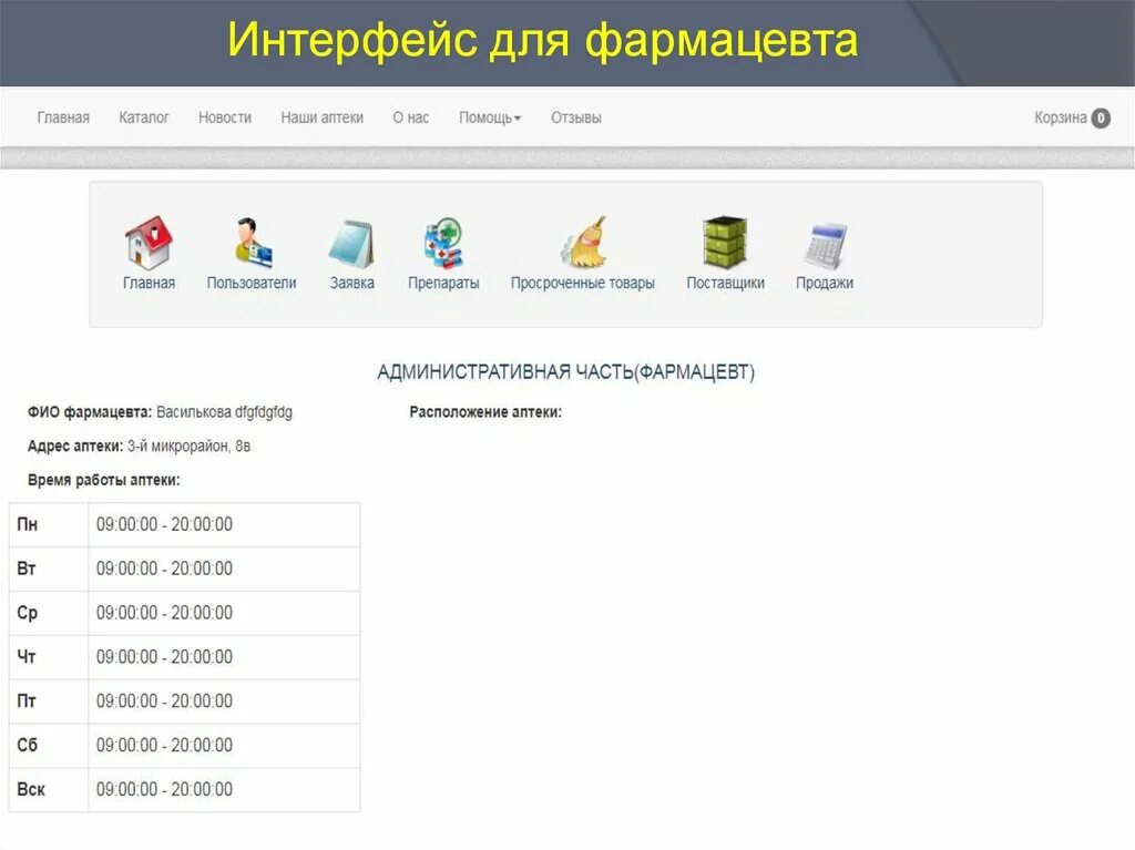 Интерфейс аптеки. Интерфейс аптеки для фармацевта. Пользовательский Интерфейс аптека.