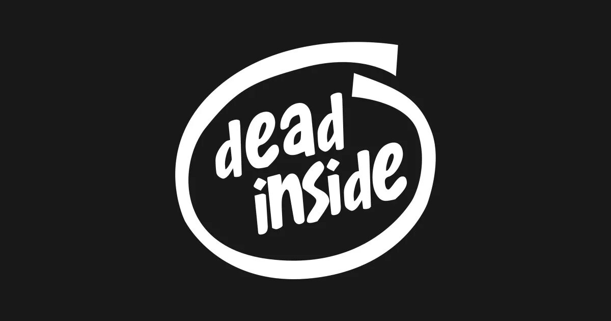 Dead inside песни тик ток. Логотип дединсайд. Dead inside. Наклейки дед инсайд. Inside логотип.