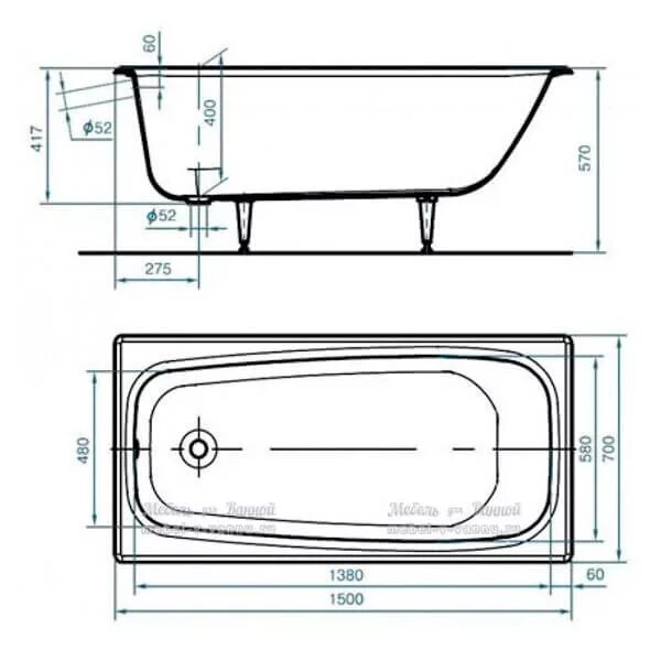 Стандартный размер чугунной ванной. Ванна универсал Ностальжи 150х70. Ванна Ностальжи 150х70 чугунная. Ванна Ностальжи 150х70 чертежи. Ванна чугунная Ностальжи 150х70 универсал Новокузнецк.