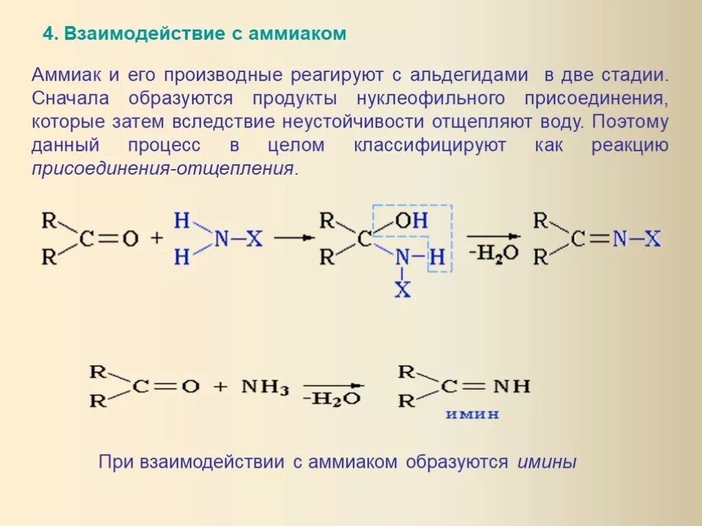 Альдегид и водород реакция