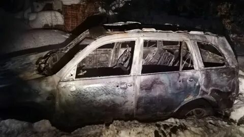 Топки сгорела машина