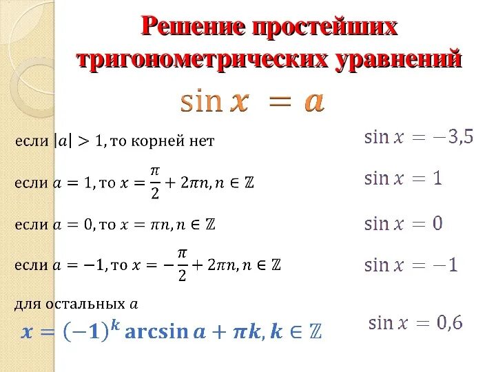 Простейшие тригонометрические уравнения презентация 10 класс. Решение простых тригонометрических уравнений 10 класс. Решение простейших тригонометрических уравнений 10 класс. Формулы для решения простейших тригонометрических уравнений 10 класс. Решение тригонометрических уравнений 10 класс.