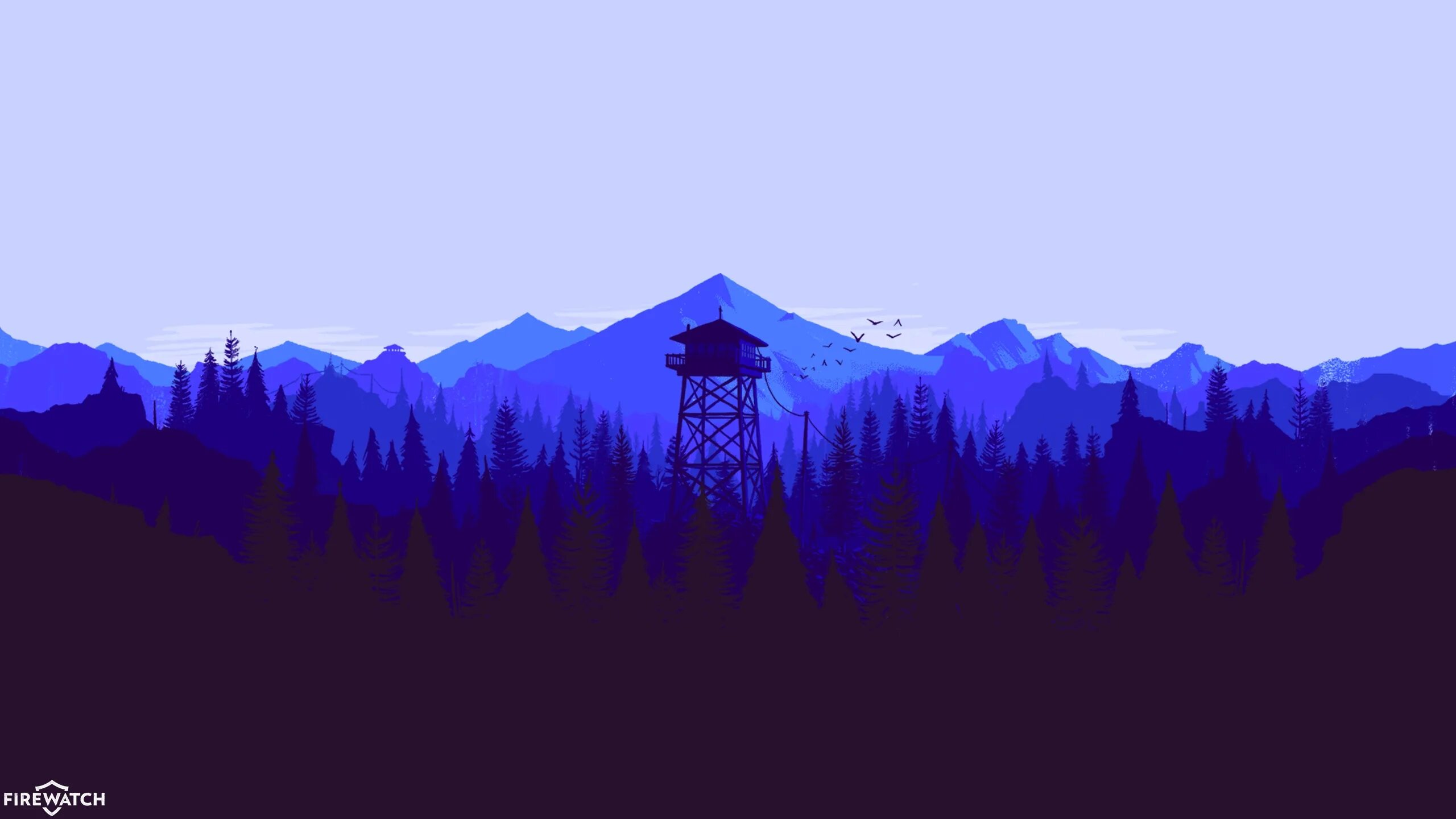 Минималистичные игры. Firewatch башня 2k. Firewatch фон 2k.