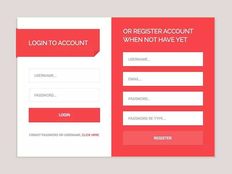 Registration login