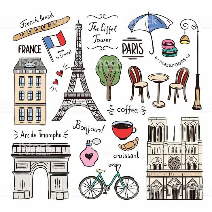 France symbols. Французские атрибуты. France symbols. Символы франции для детей. Атрибуты франции.