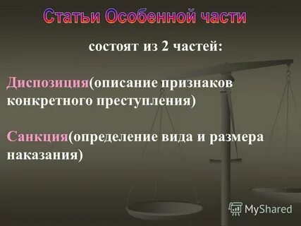 Гипотеза диспозиция санкция статьи коап