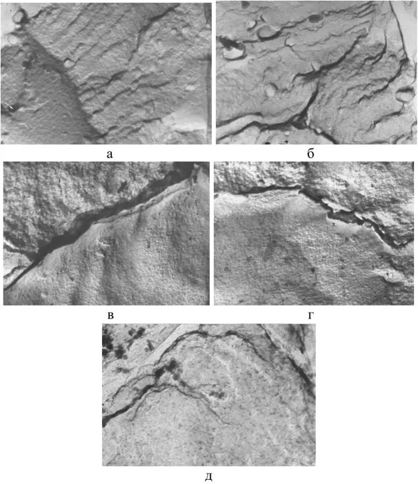 Развитие трещин. Развитие трещины по виду излома. Рельеф излом. Растрескивание компаунда.