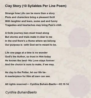 Clay Story (10 Syllables Per Line Poem) Download. 