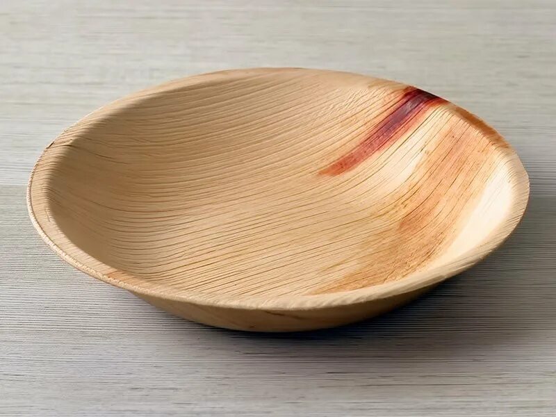 Тарелка глубокая лист. Миска лист. Areca 051398. Round bowl