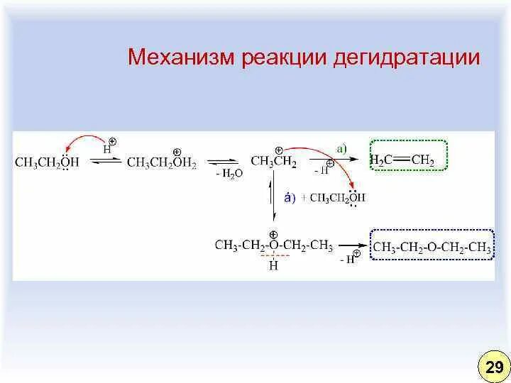 Реакция лебедева получение. Механизм внутримолекулярной дегидратации спиртов. Межмолекулярная дегидратация спиртов механизм. Механизм реакции дегидратации. Механизм реакции дегидратации спиртов.