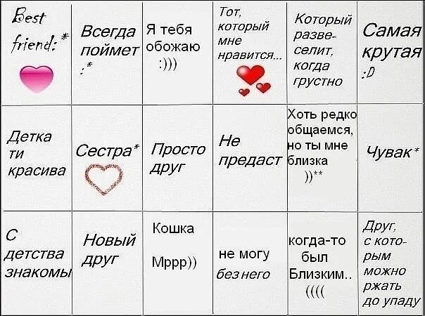 Как можно подписать сестру. Картинка красивые отметки. Отмечалки для друзей. Таблица друзей. Картинки для отметки друзей.