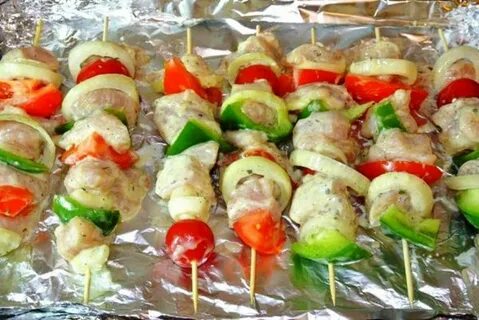 Овощи в духовке рецепт шашлык