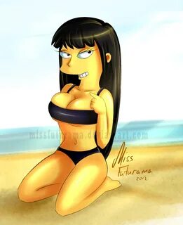 Джессика на пляже 