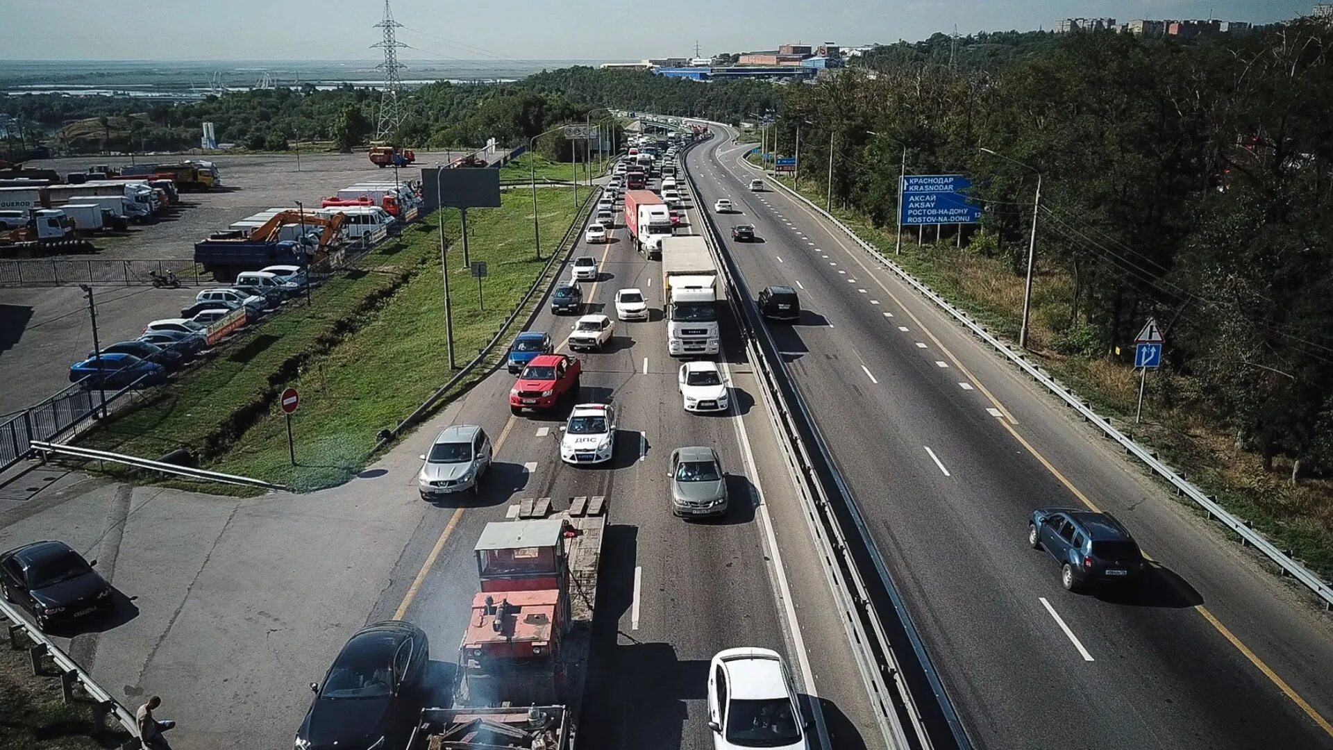 Движение трассы м5