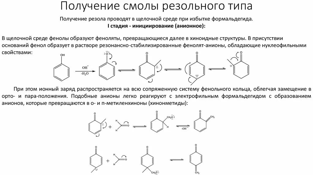 Фенолформальдегидная смола резольного типа. Синтез фенолформальдегидной смолы механизм. Получение резольной смолы. Фенолформальдегидная смола реакция. Фенолформальдегидная смола способ получения