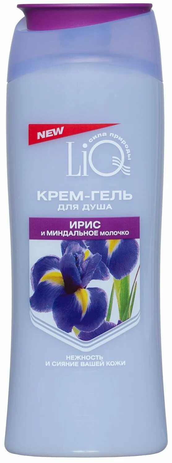 крем-гель для душа liq ирис и миндальное молочко. гель для душа кокосовый лемонграсс и мята iris. самый дешевый гель для душа. пенка с ирисом. крем гель для душа liq.