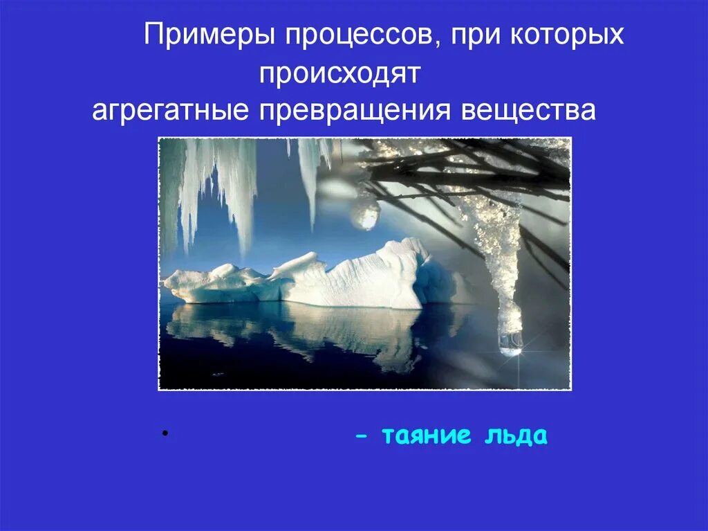 Лед начинает таять при температуре