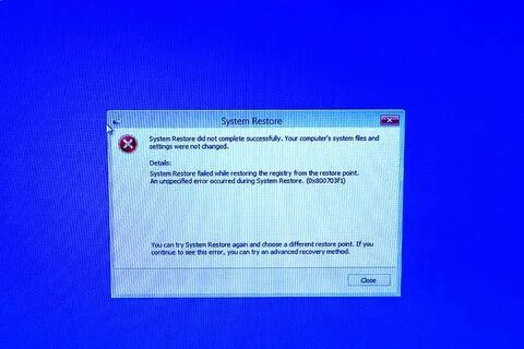 Unspecified error