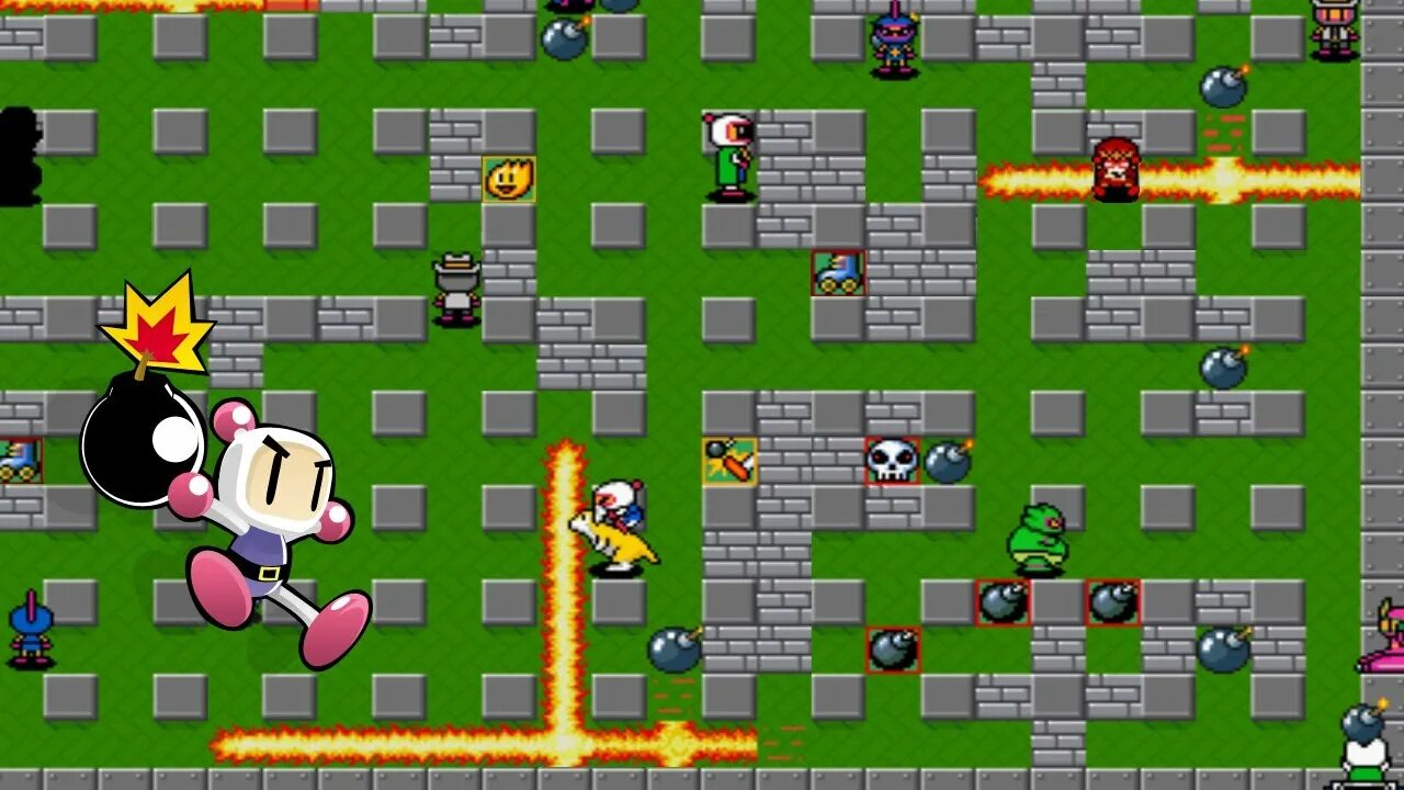 Игра где есть бомбы. Бомбермен игра 1983. Игра Bomberman / бомбермен. Bomberman игра 1990. Игра супер бомбер 2.