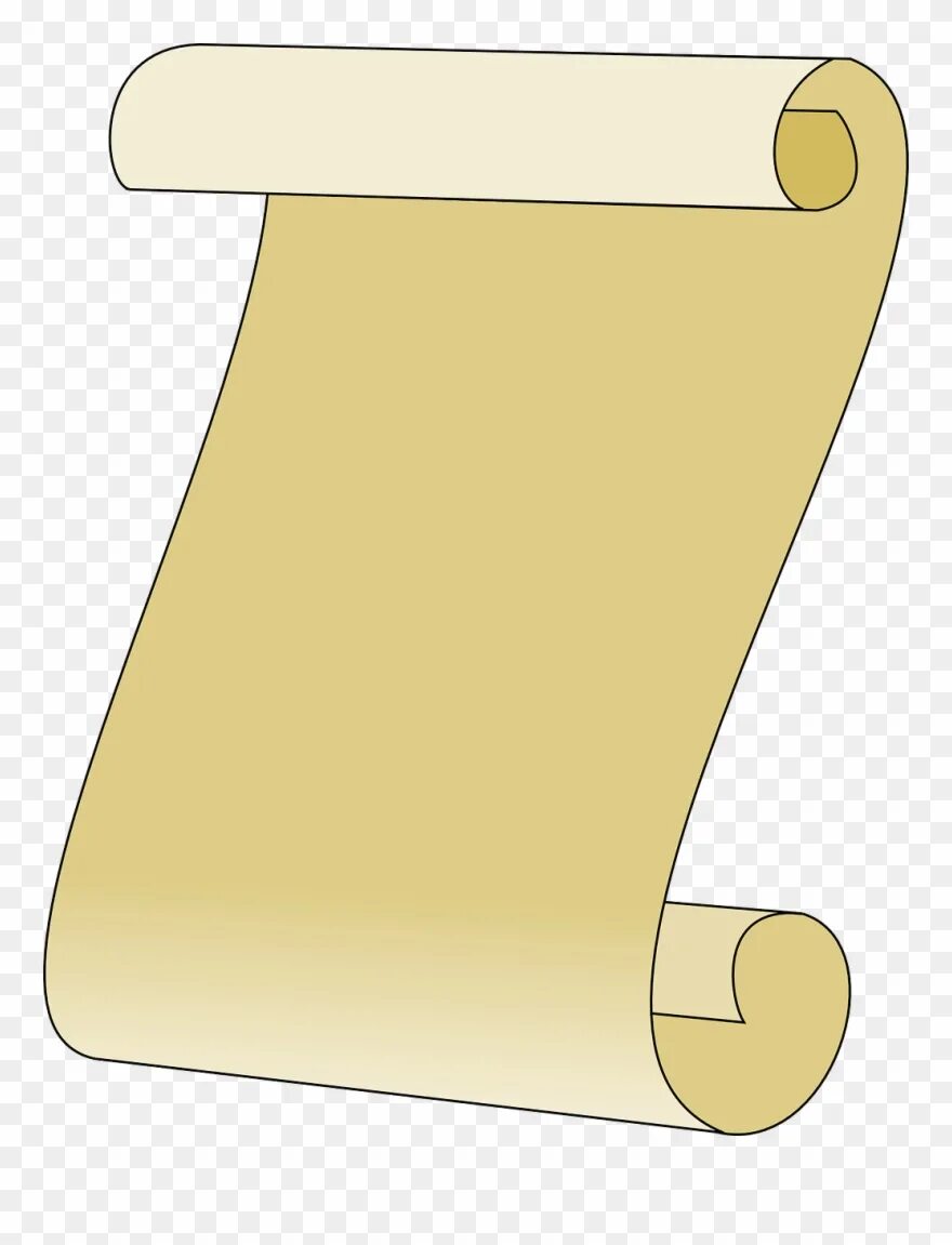 Свиток. Сверток бумаги. Развернутый свиток. Свитки на прозрачном фоне. Сверток бумаги.