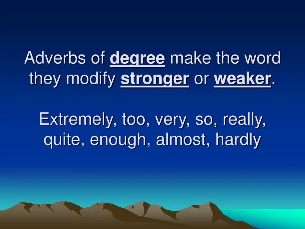 Just adverb. Adverbs of degree. Adverbs of degree правило. Adverbs of degree степень. Adverbs of degree правила.