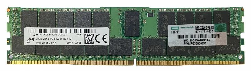 HPE 840758-091. P03052-091. Ddr4 SMARTMEMORY.