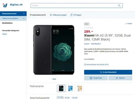 Xiaomi a2 32 как включить