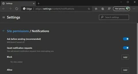Edge setup
