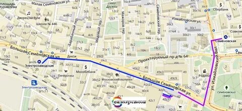 Семеновская москва карта