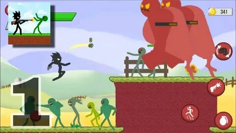 Stickman vs zombies мод много денег