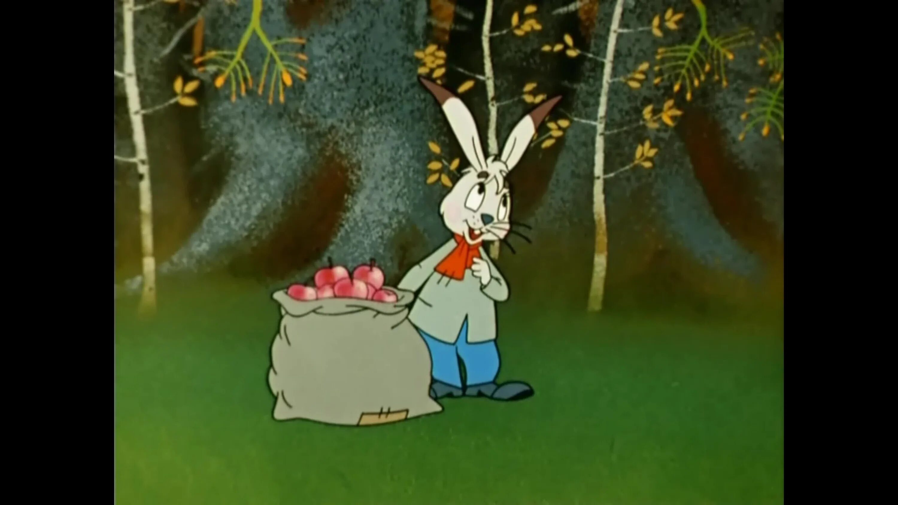 Заяц яблоня. Рисунок к сказке мешок яблок сутеева. Сутеев мешок яблок. Заяц яблоня. Заяц яблоня.