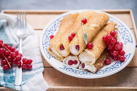 Блины трубочкой