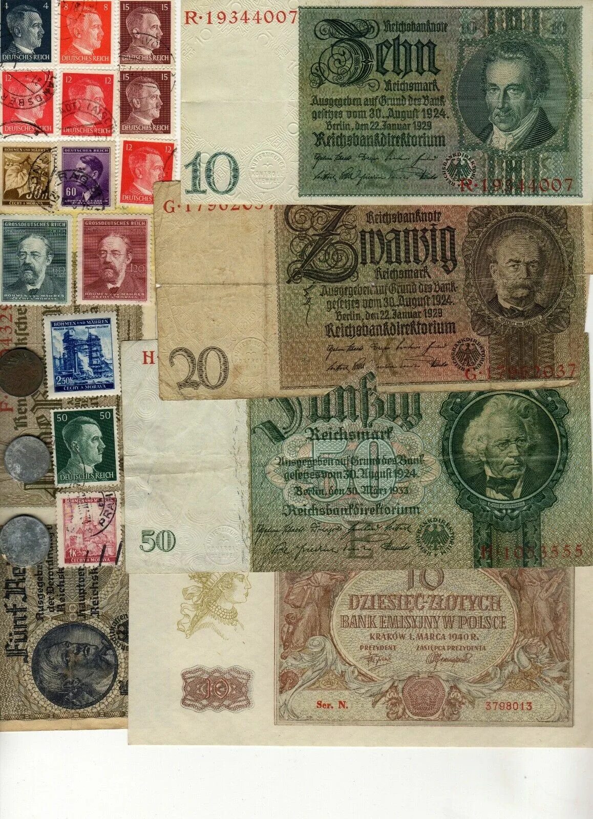 Deutsche mark, Geldscheine, Dm scheine